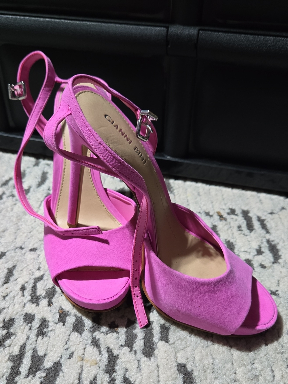 Gianni Bini Pink Strappy High Heels. Size 7.5